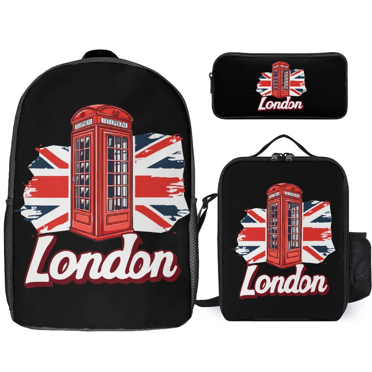 Backpack with Lunch Box Pencil Case D2001