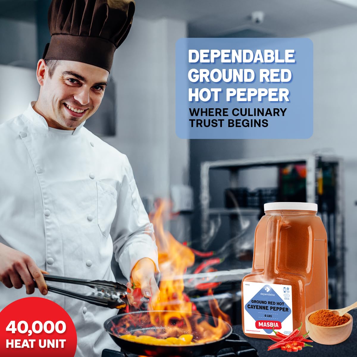 6 Lb Ground Red Pepper U839