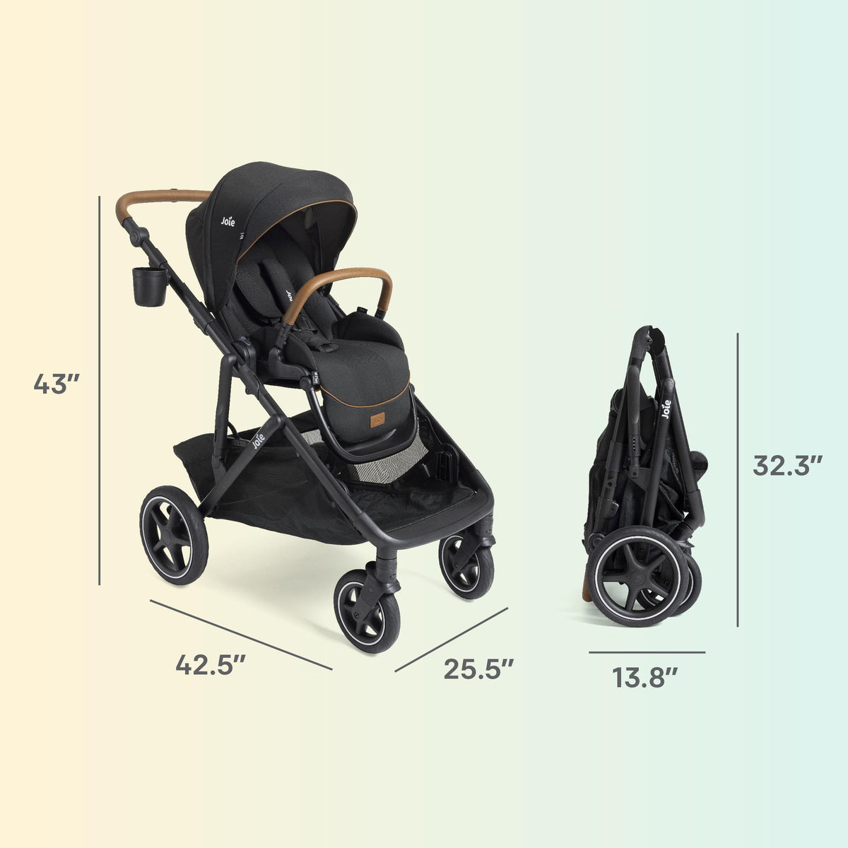Convertible Single-to-Double Stroller & Travel System A172572