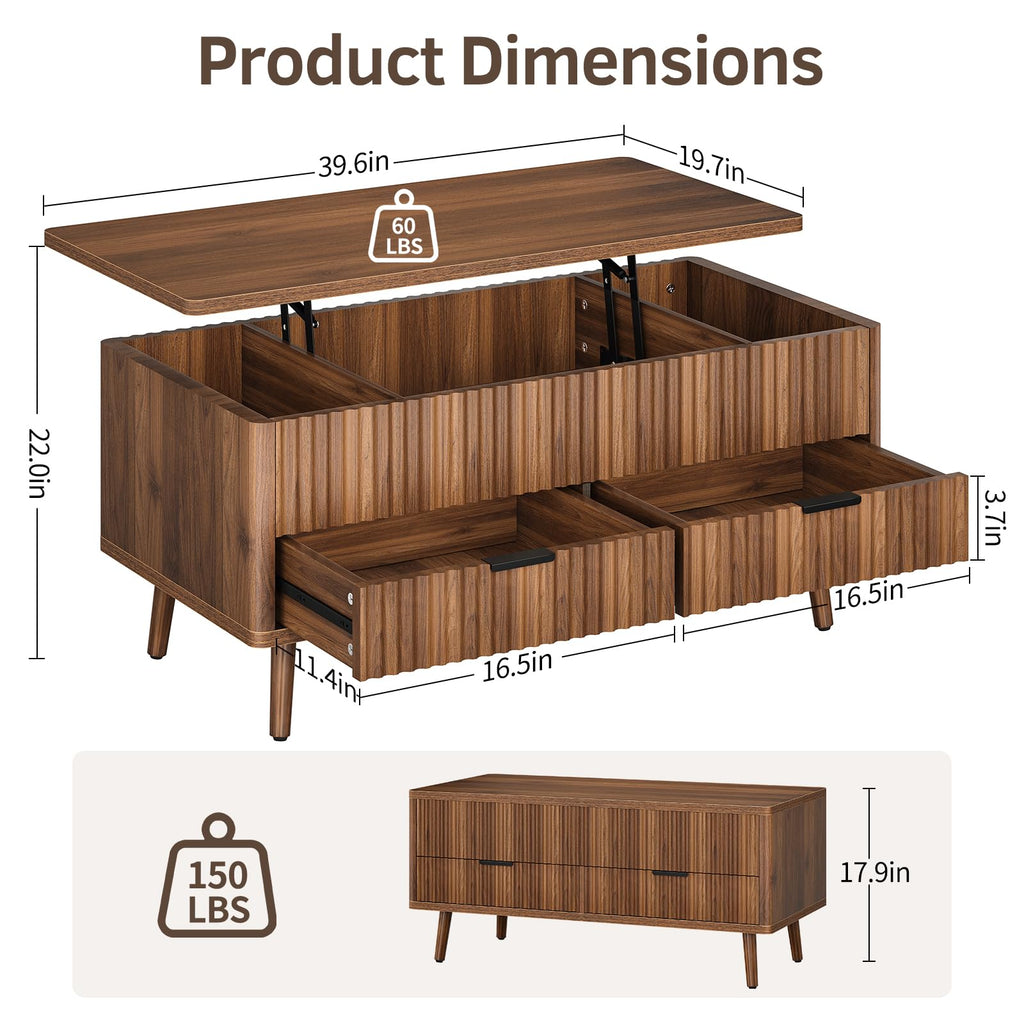 Lift Top Coffee Table with Storage C397662