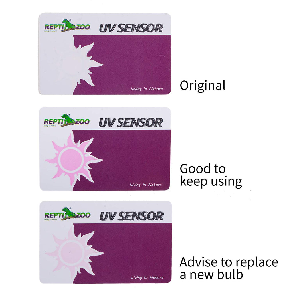 UVB Tester Reptile Lamp UV Sensor Set of 2 A299057