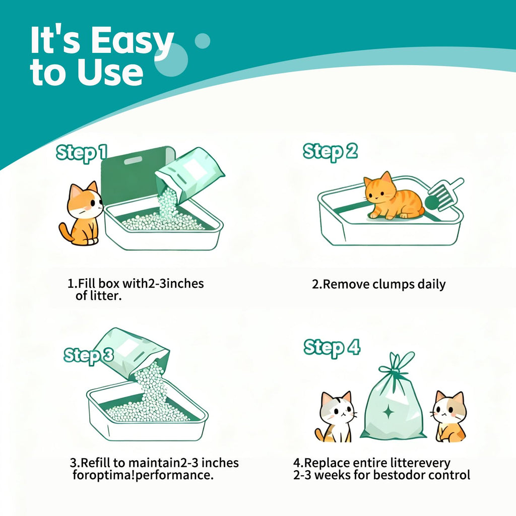 Cassava Cat Litter Odor Control Dust-Free Clumping N90463