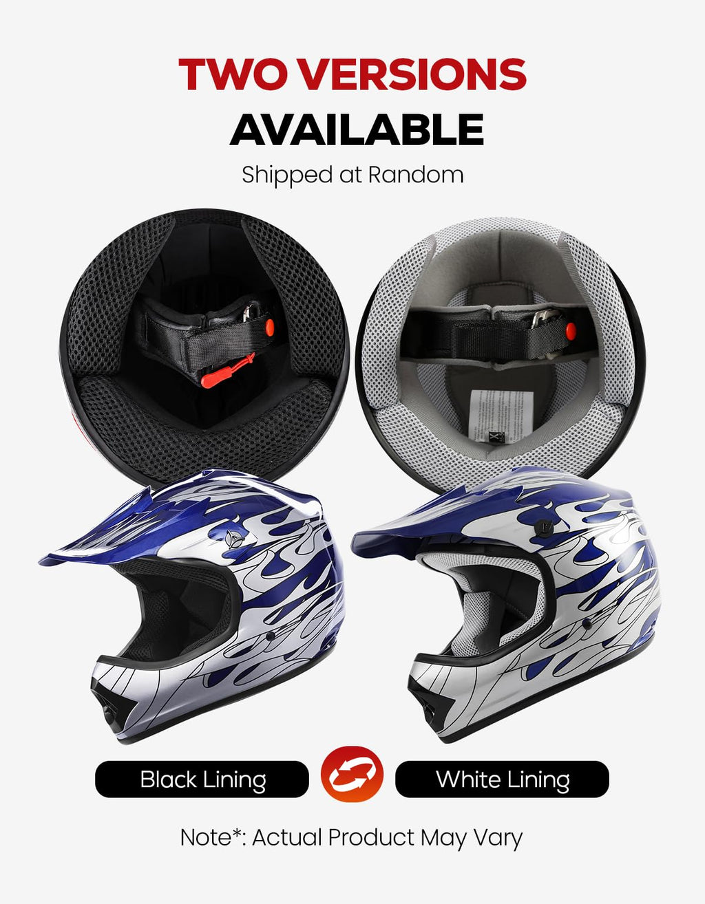 Youth DOT Approved Full Face Motocross Helmet Z637
