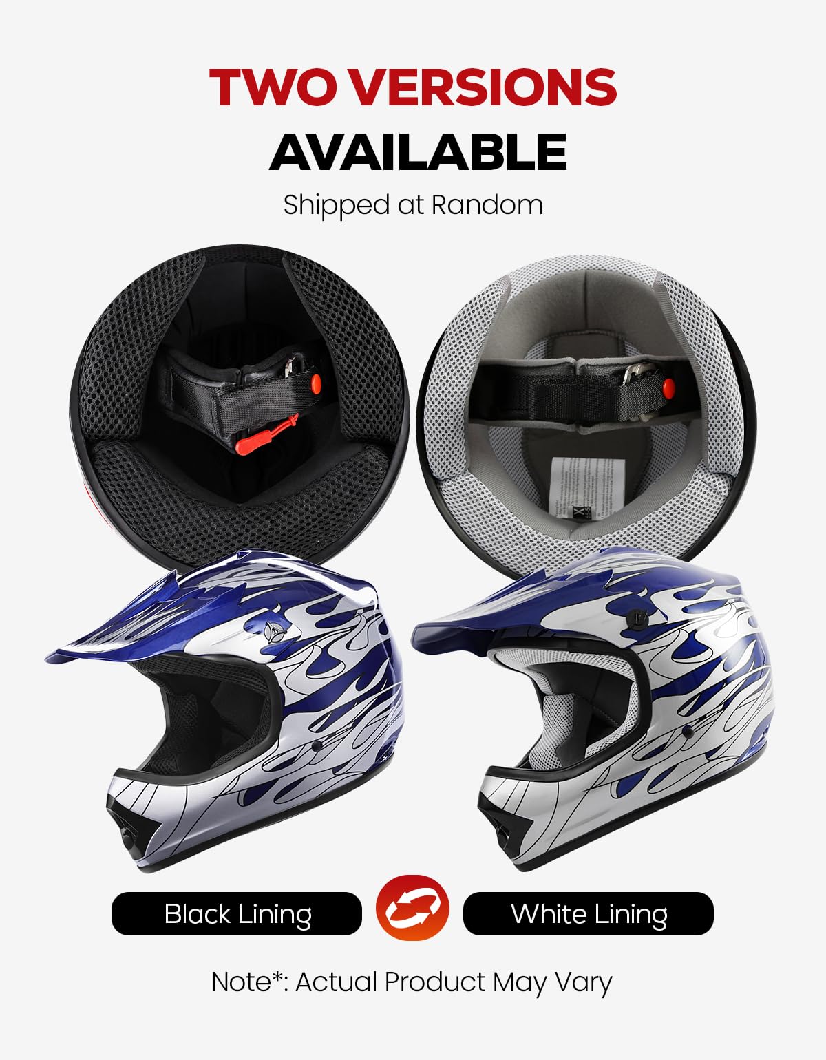 Youth DOT Approved Full Face Motocross Helmet Z637