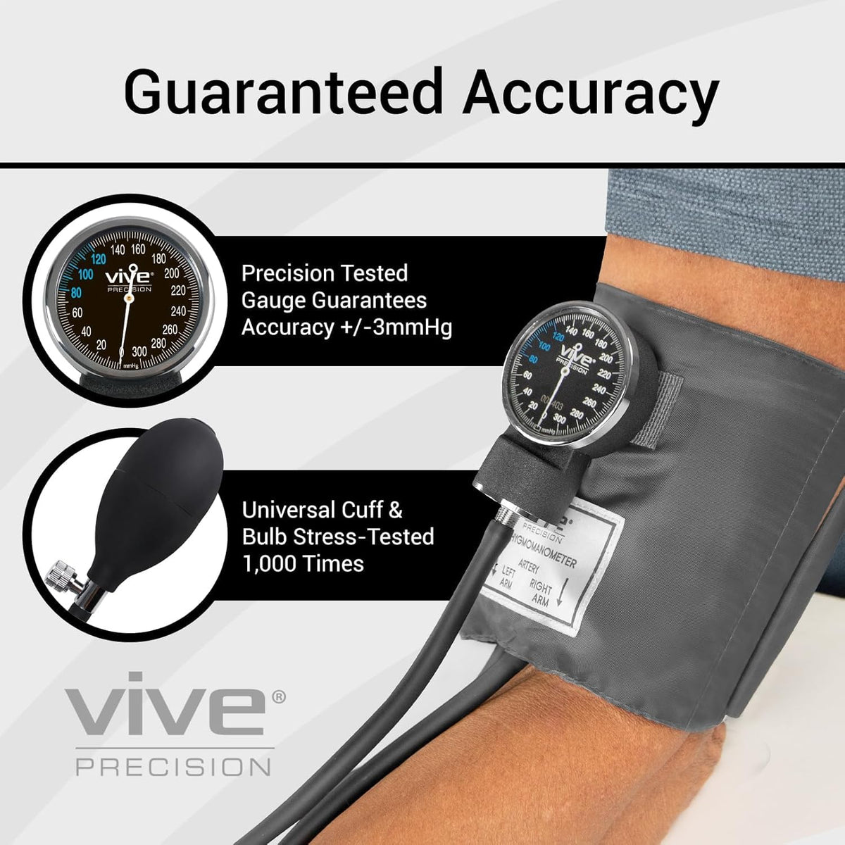 Manual Blood Pressure Cuff Aneroid Sphygmomanometer with Case P877