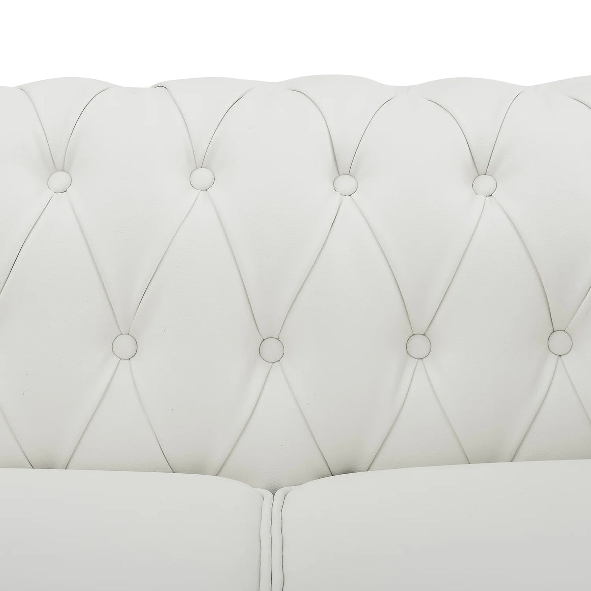White Tufted Sofa X1876