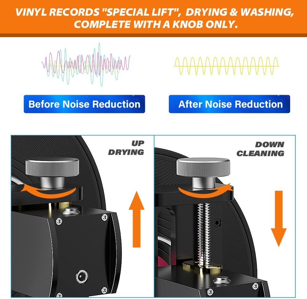 Vinyl Record Ultrasonic Cleaner with Records Bracket A635620