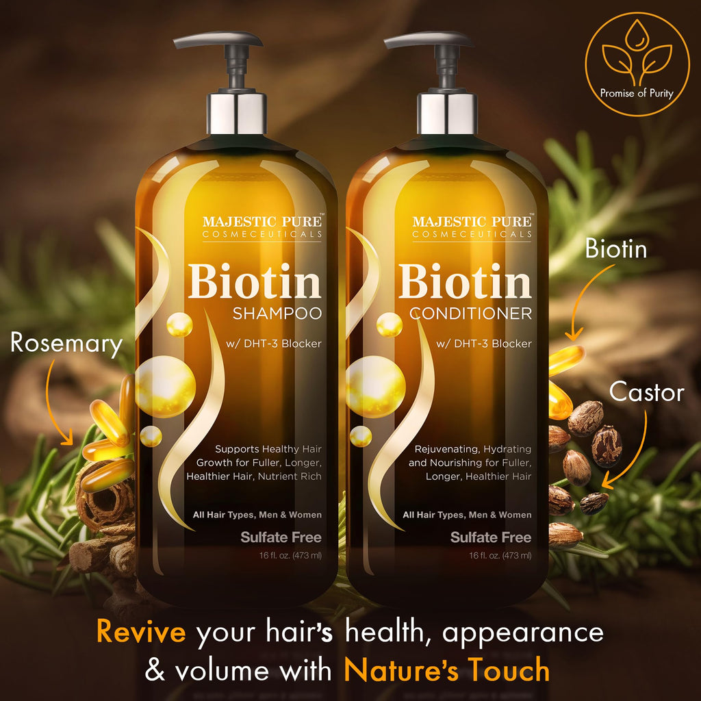 Biotin Shampoo and Conditioner Set 2x16 Fl oz E75038