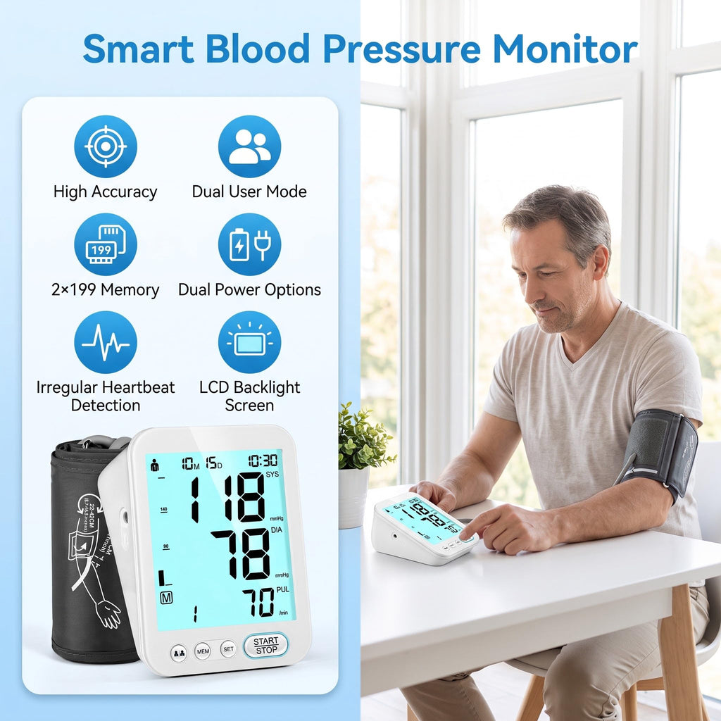 Blood Pressure Monitor Upper Arm with Storage Bag R232