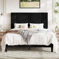Queen Velvet Upholstered Platform Bed Frame Y2771