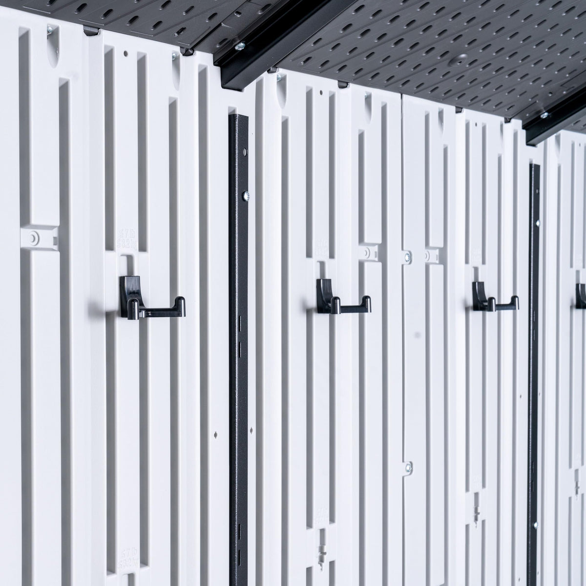 8x10 Ft Gray Resin Outdoor Storage Shed Y6648