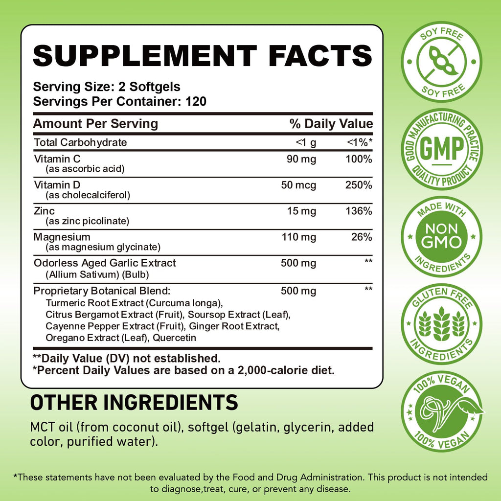 Odorless Garlic Capsules C16024