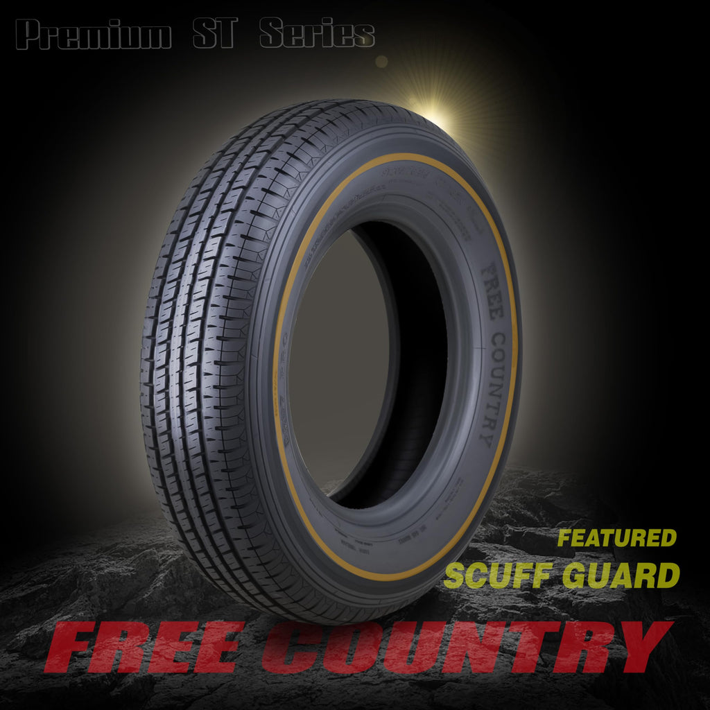 4 Premium Trailer Tire ST205/75R15 8PR LRD 107N A54803