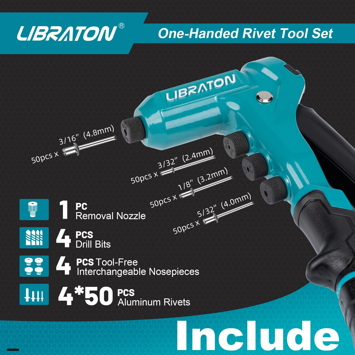 One-Handed Rivet Gun Set Q956898
