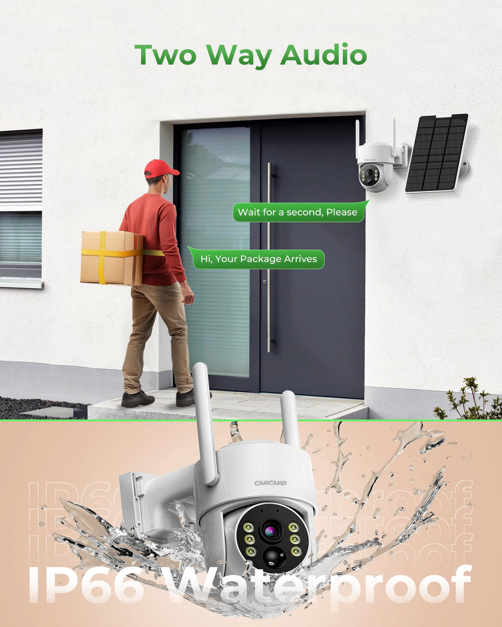 Solar Security Cameras Wireless Outdoor with 10" Monitor P14676