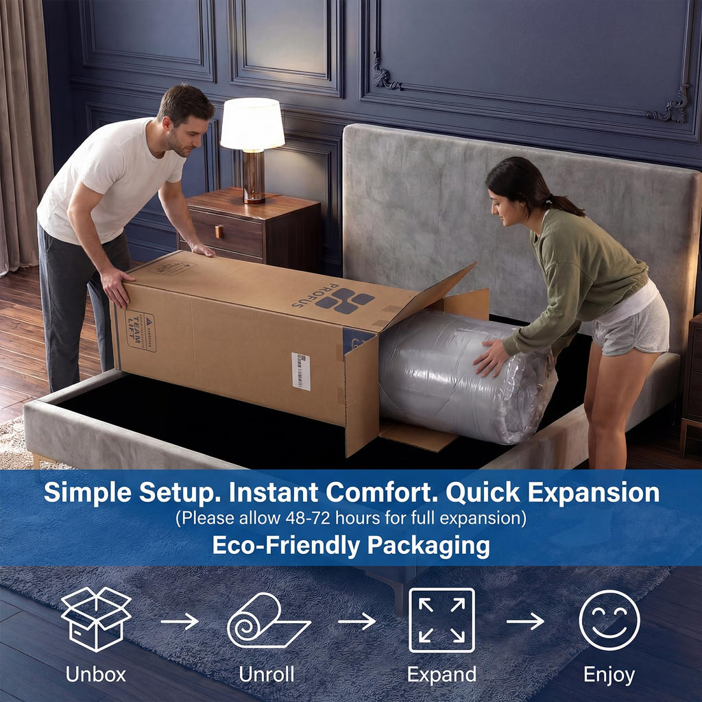 Full Size 12 Inch Memory Foam Hybrid Mattress T481372