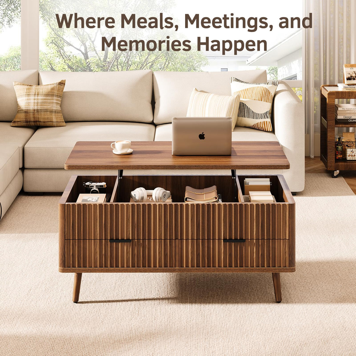 Lift Top Coffee Table with Storage C397662