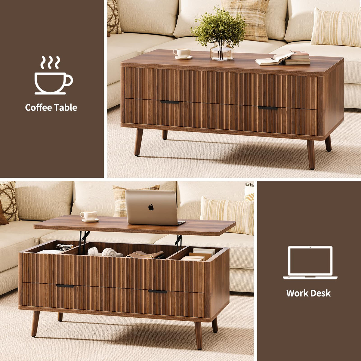 Lift Top Coffee Table with Storage C397662