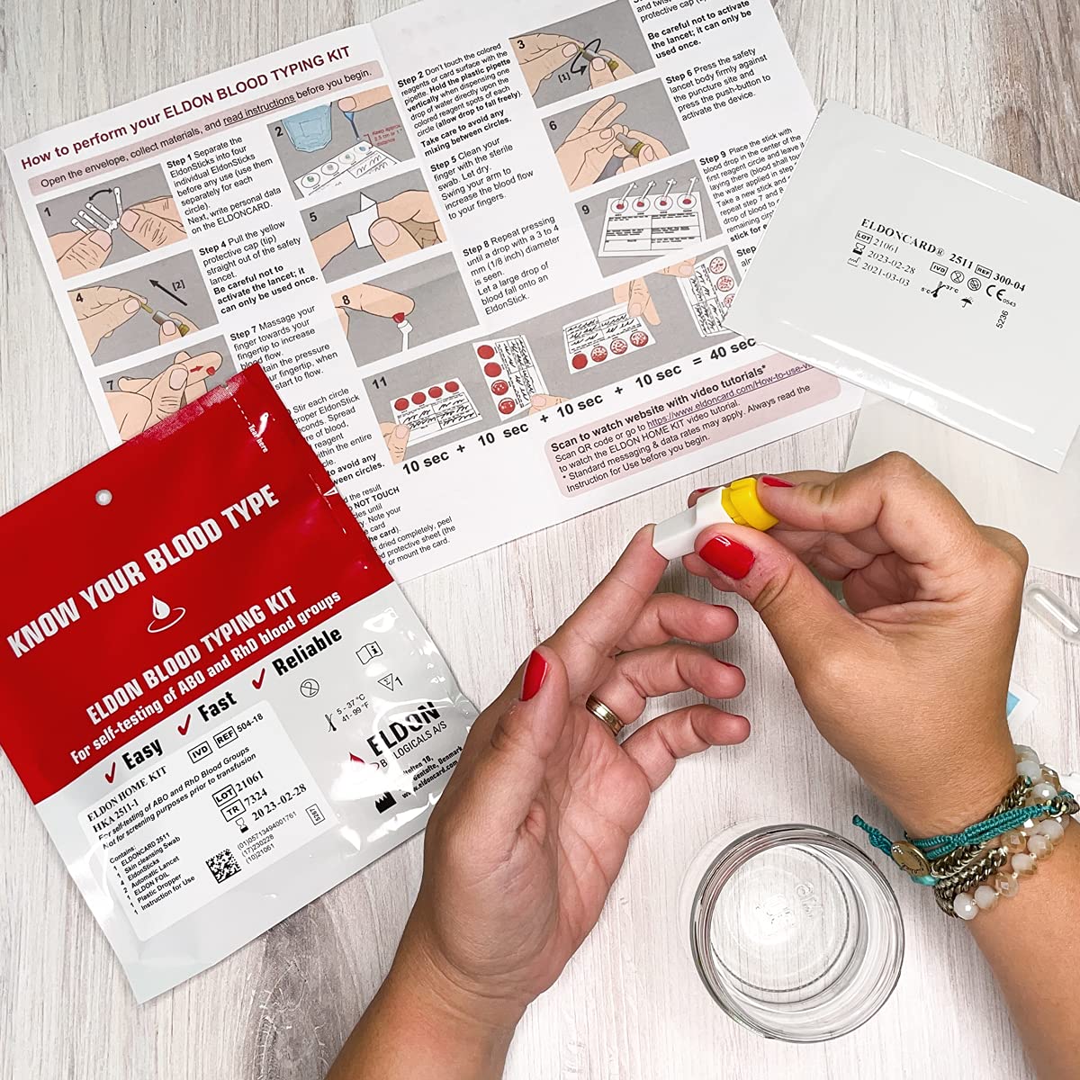 Home Blood Typing Kit 9 Kits S251500