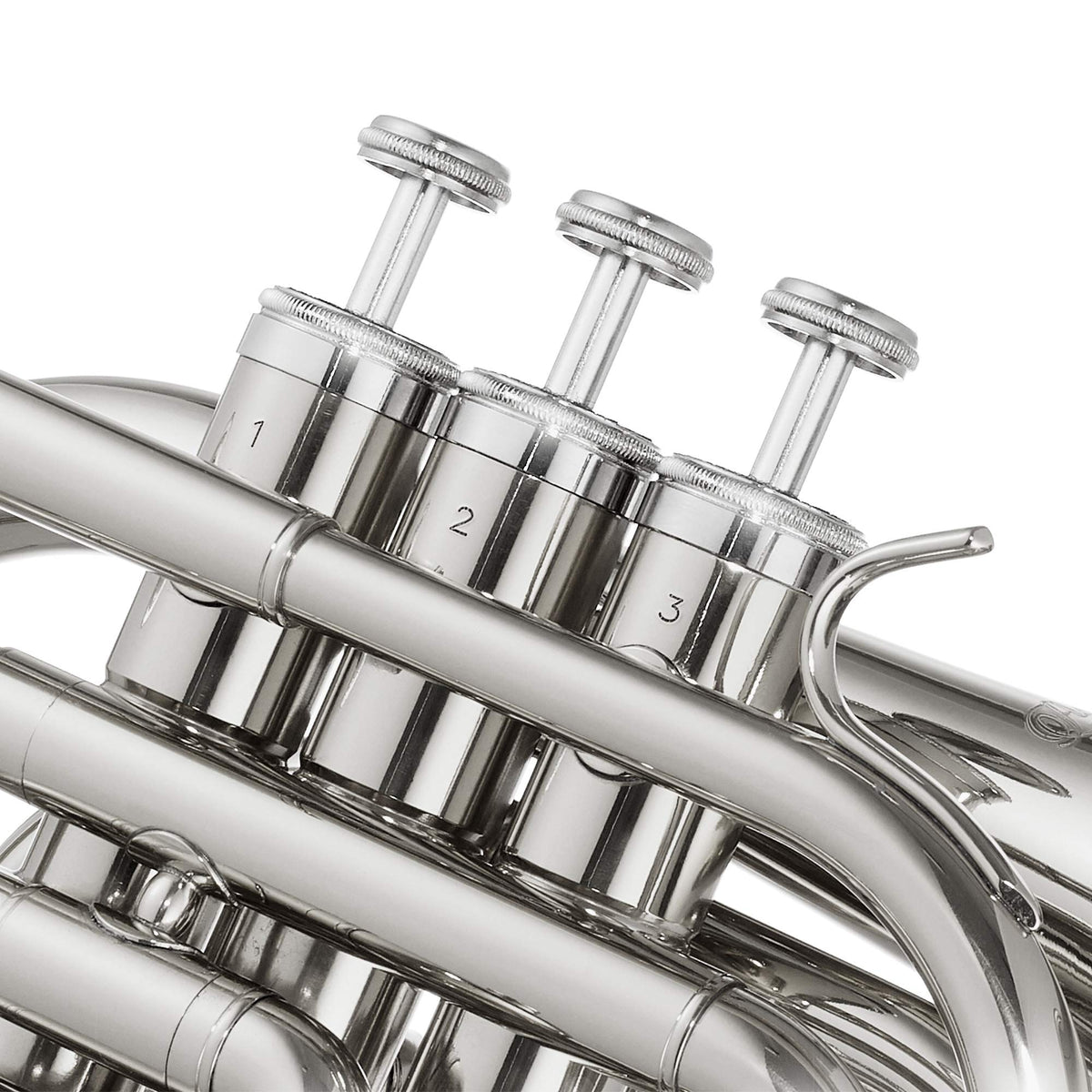 Bb Brass Pocket Trumpet with Nickel Plated Finish J276524
