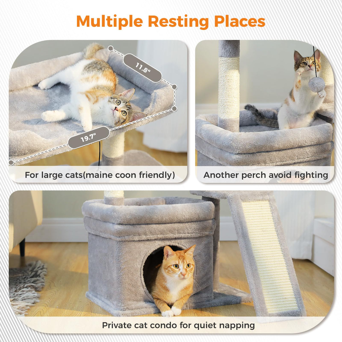 Gray Cat Tree A593