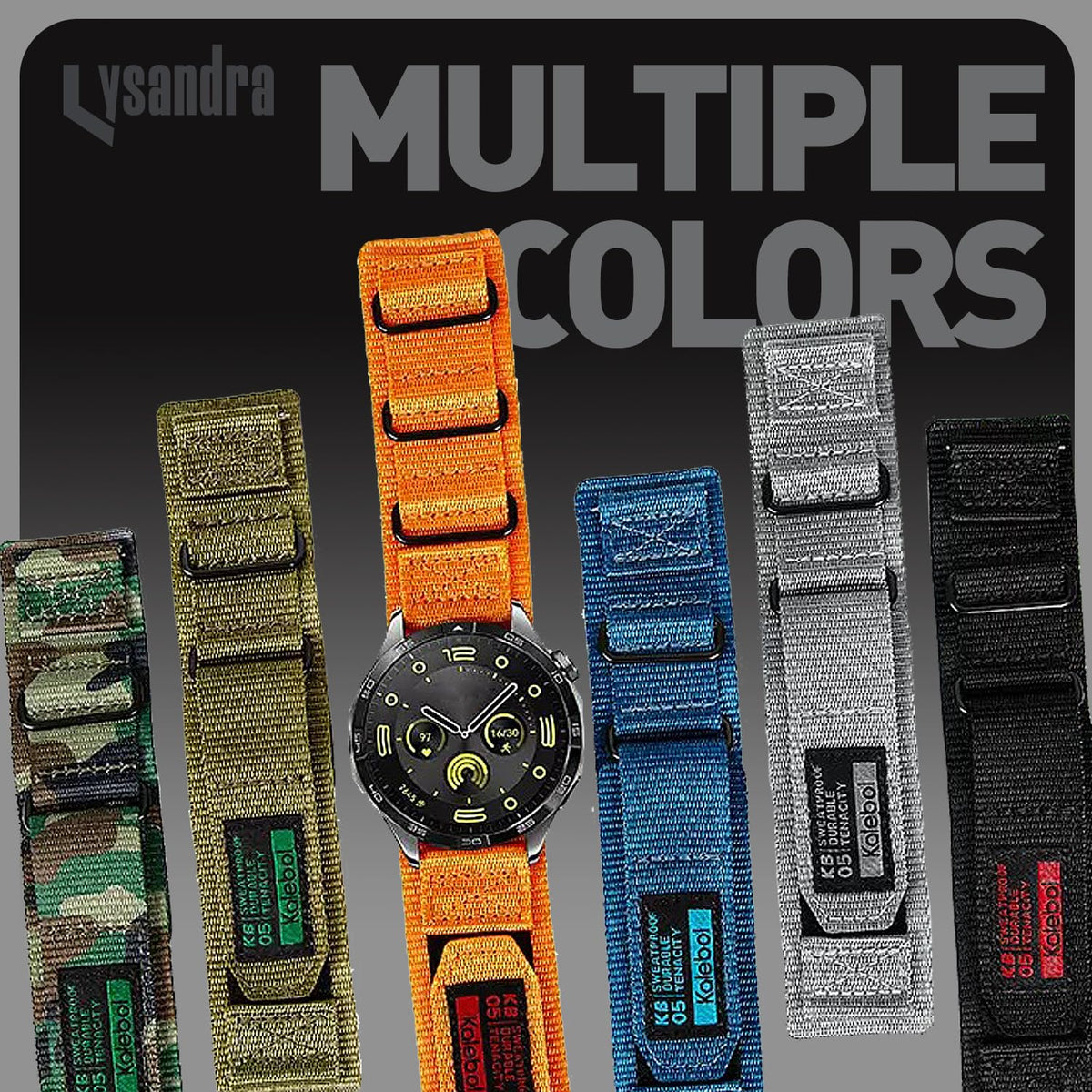 Nylon Sports Strap with Woven Design T751