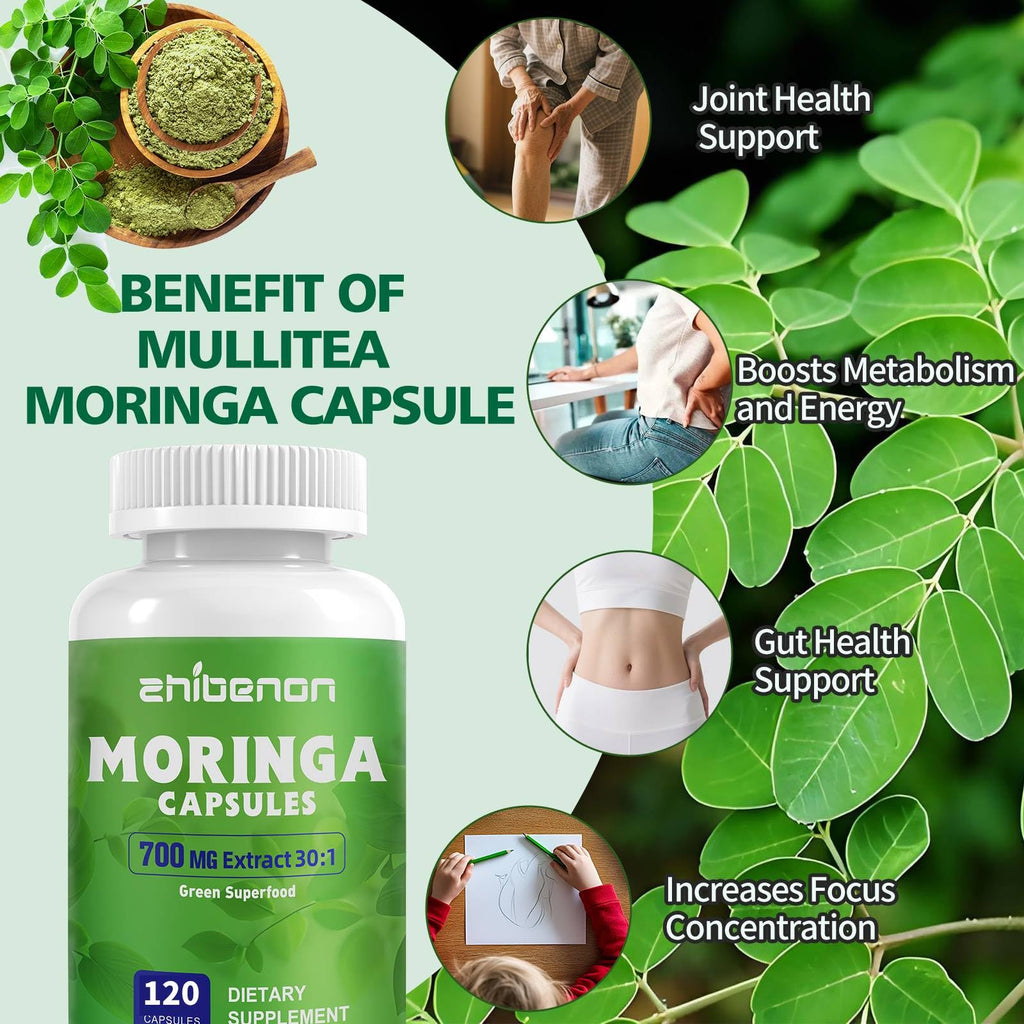 Moringa Oleifera Leaf Extract 120 Capsules 700 mg Z417904
