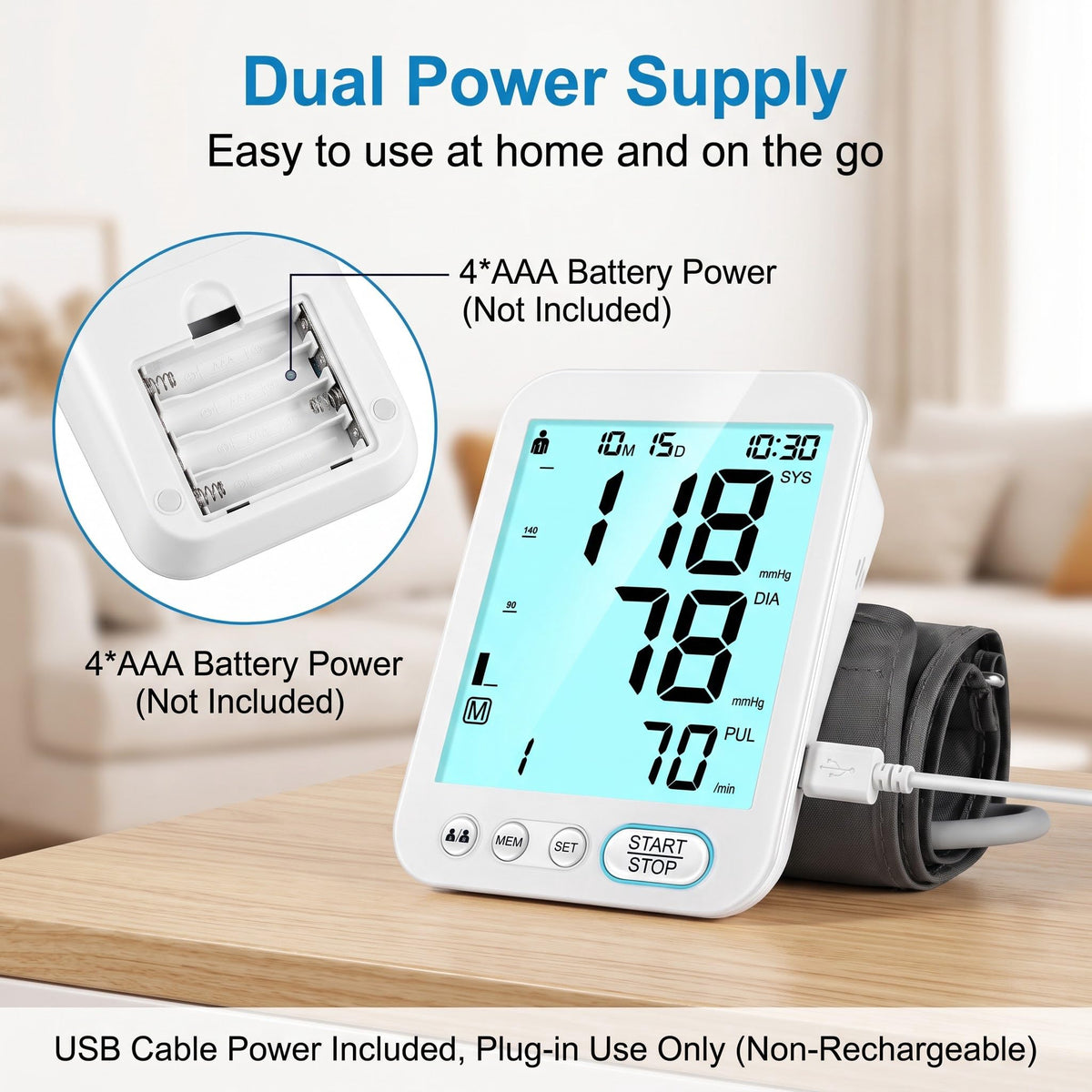 Blood Pressure Monitor Upper Arm with Storage Bag R232