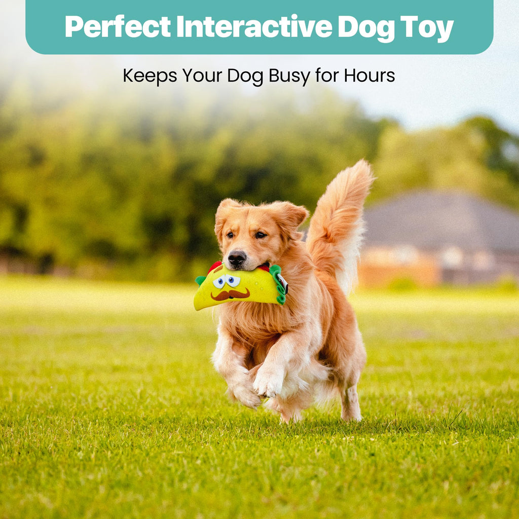 Plush Dog Toy with Squeaker L646