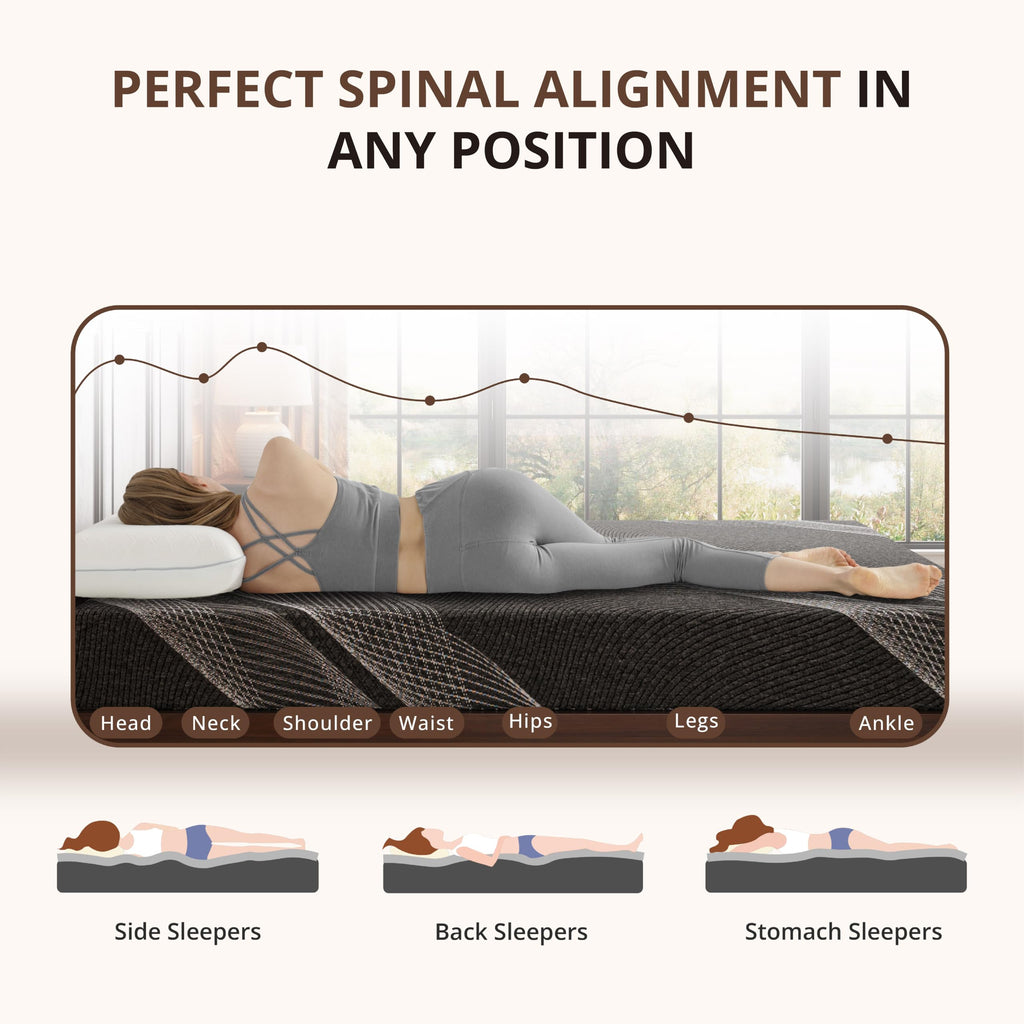 Twin Size 6 Inch Gel Memory Foam Mattress Z55928