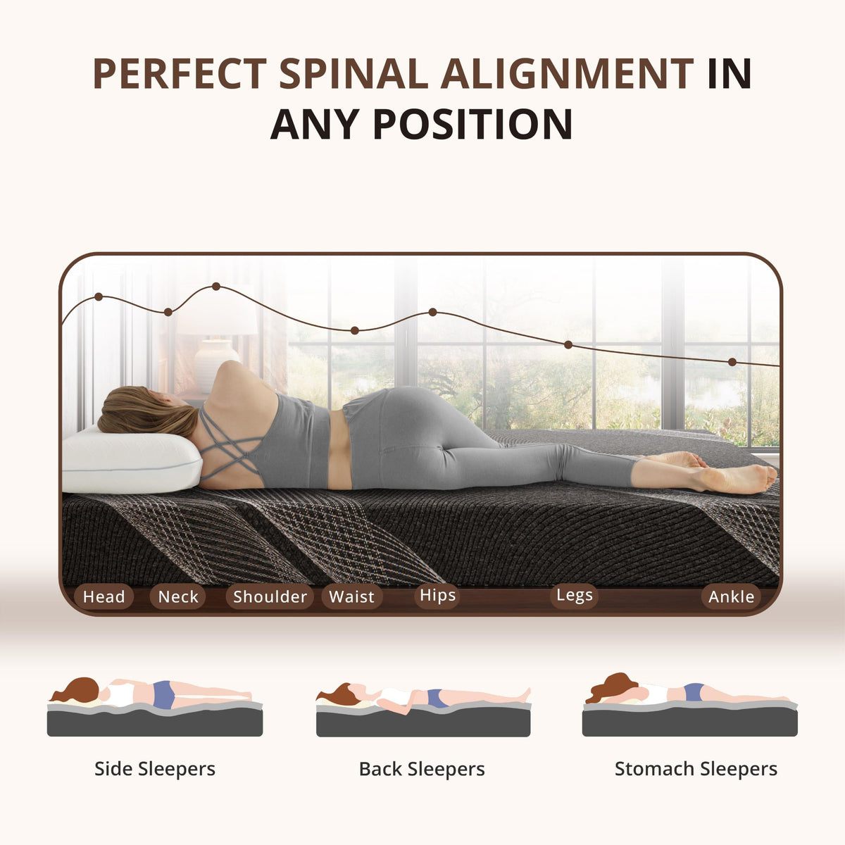 Twin Size 6 Inch Gel Memory Foam Mattress Z55928