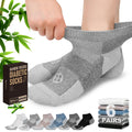 Low Cut Diabetic Socks for Men, 6 Pairs J672