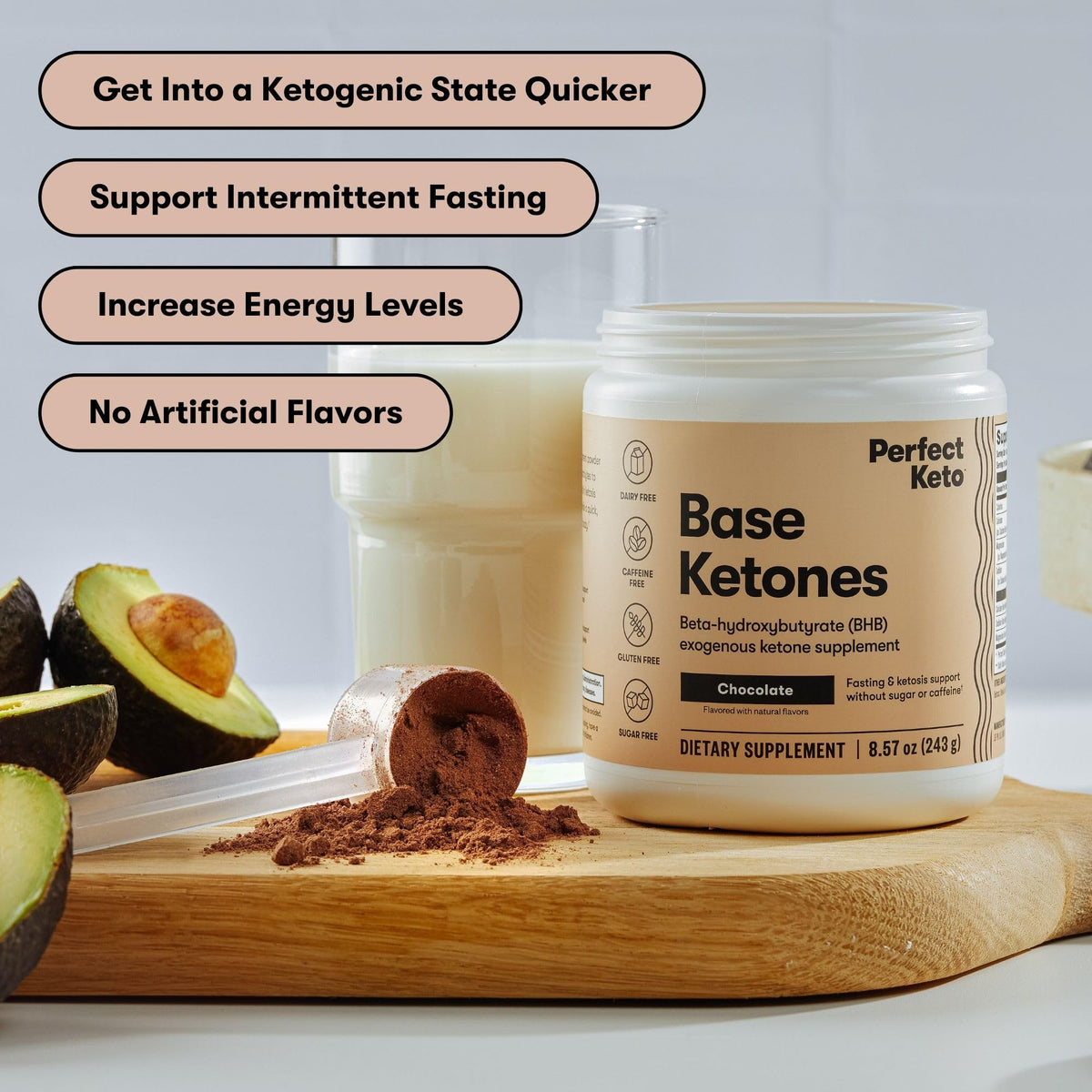 Exogenous Ketones Chocolate + Ketone Test Strips D64584