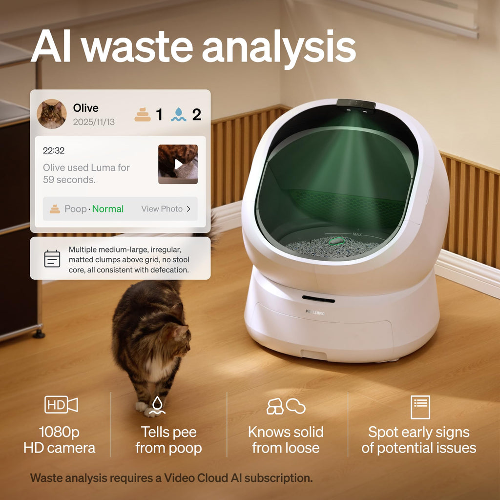 Automatic Self Cleaning Litter Box with AI Camera L2068