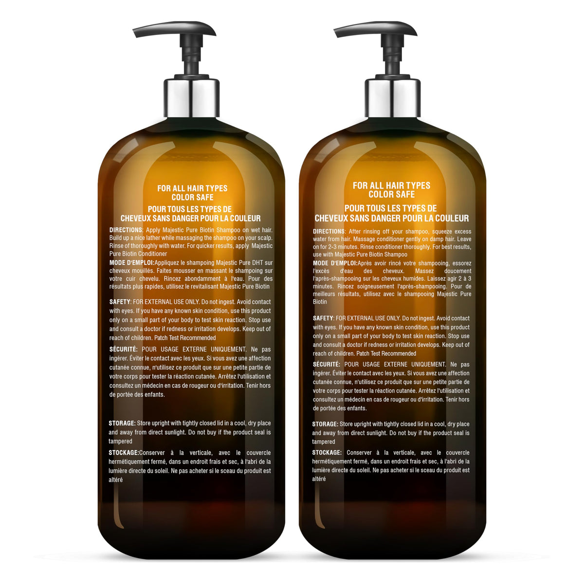 Biotin Shampoo and Conditioner Set 2x16 Fl oz E75038
