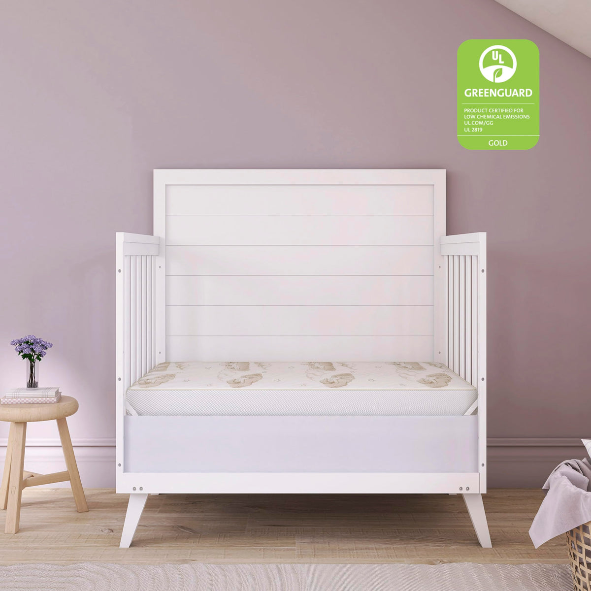 2-in-1 Dual-Sided Mini Crib Mattress X769