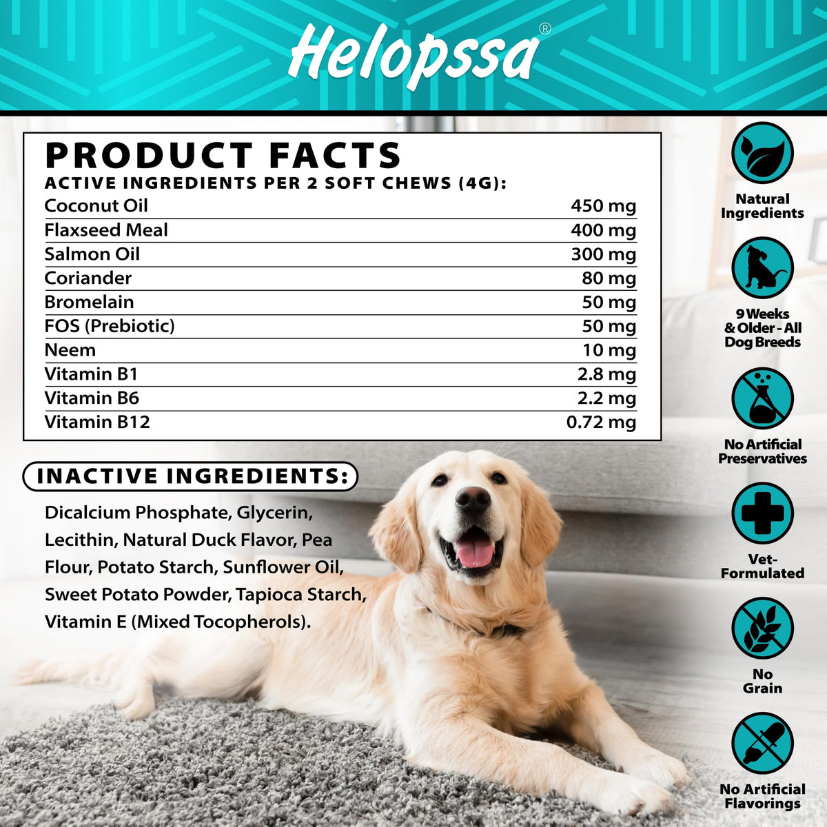 Natural Flea & Tick Chews for Dogs U760211