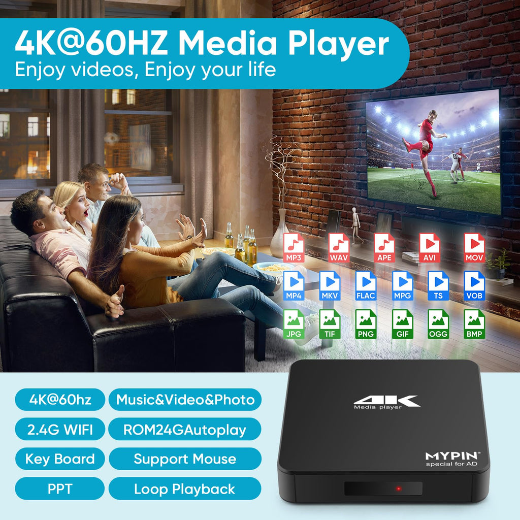 4K MP4 Media Player R6846