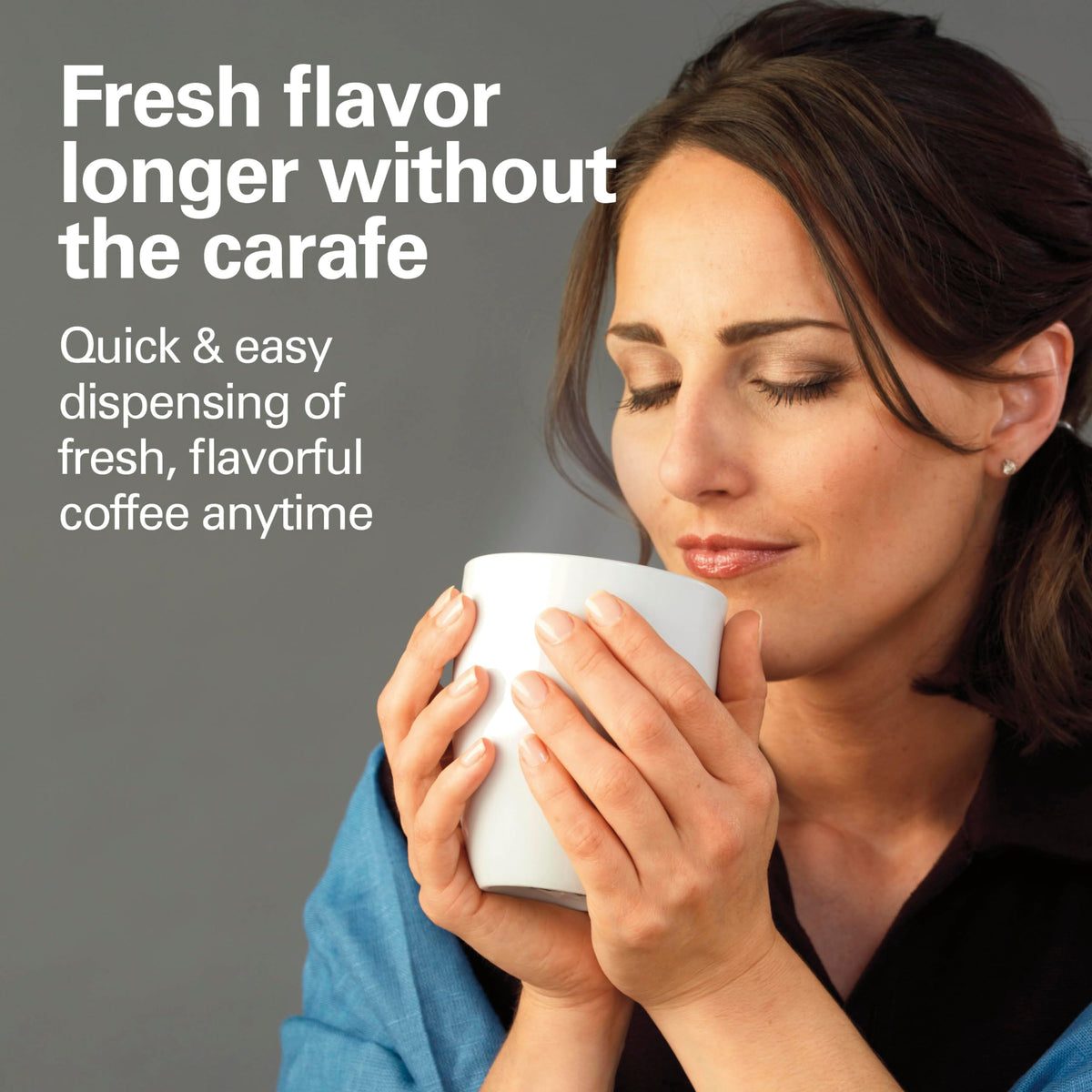 12 Cup Programmable Coffee Maker with 60 oz Removable Reservoir, Black & Stainless Steel V32755