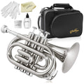 Bb Brass Pocket Trumpet with Nickel Plated Finish J276524