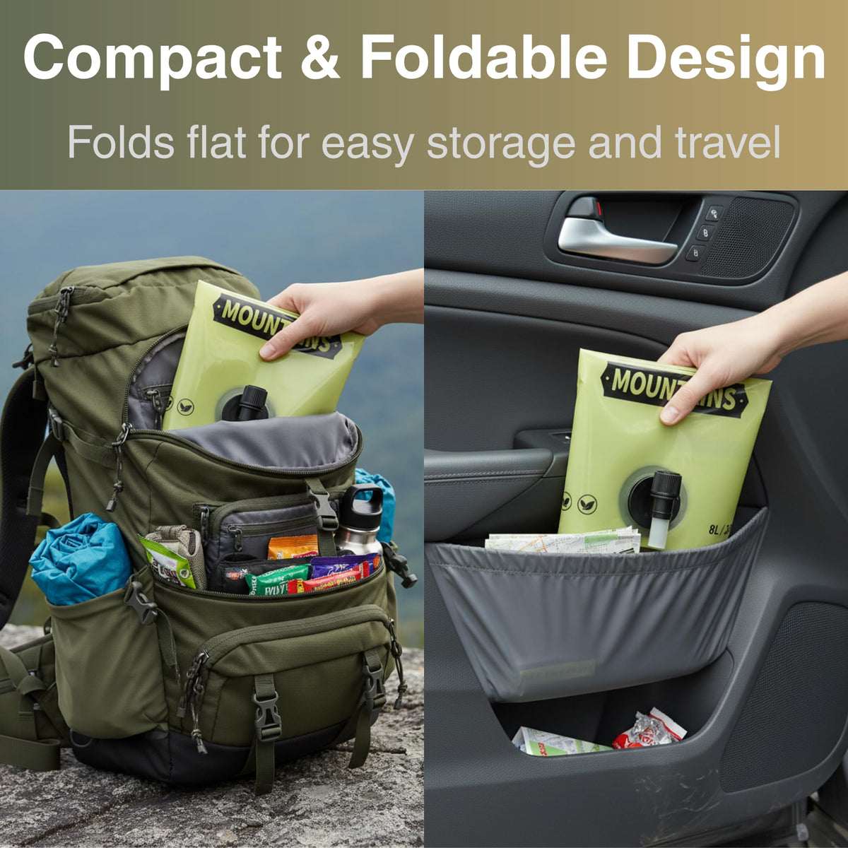 2 Gallon Collapsible Water Container with Spout J81904