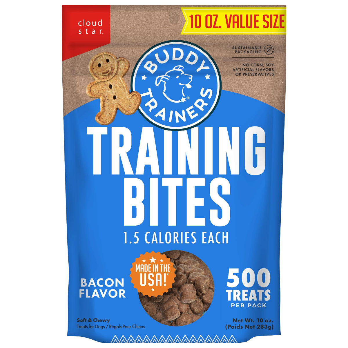 Soft & Chewy Bacon Dog Treats 10 oz T667765