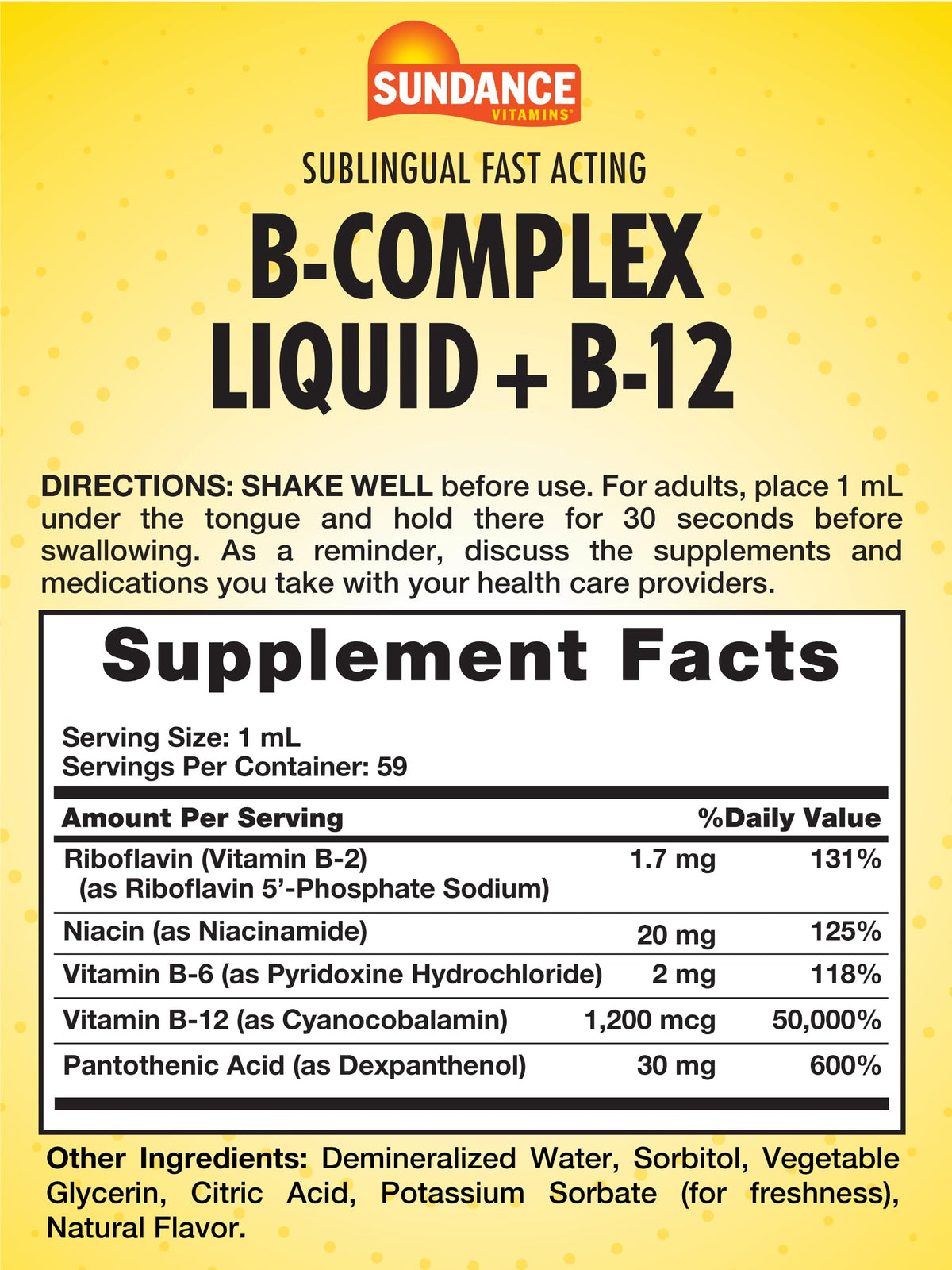 Vitamin B Complex 2 Fluid Ounces T768910