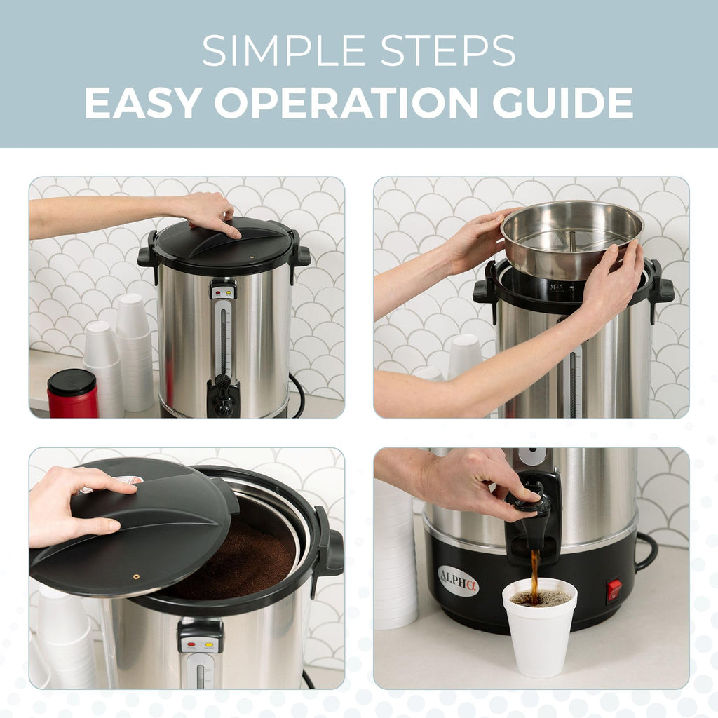 8L Stainless Steel Electric Coffee Urn X787413