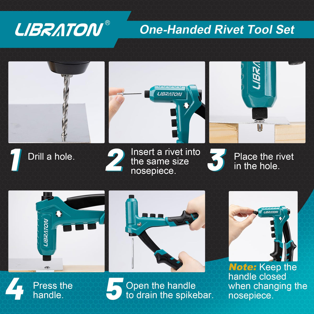 One-Handed Rivet Gun Set Q956898