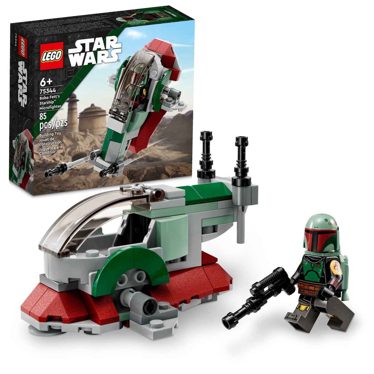 Building Toy Vehicle with Adjustable Wings and Flick Shooters X5933