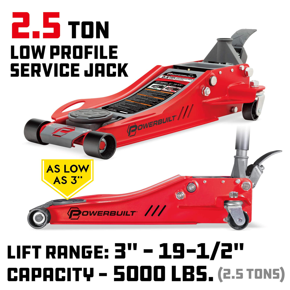 2.5 Ton Low Profile Fast Lift Floor Jack E609