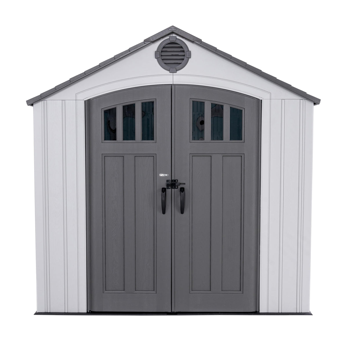 8x10 Ft Gray Resin Outdoor Storage Shed Y6648