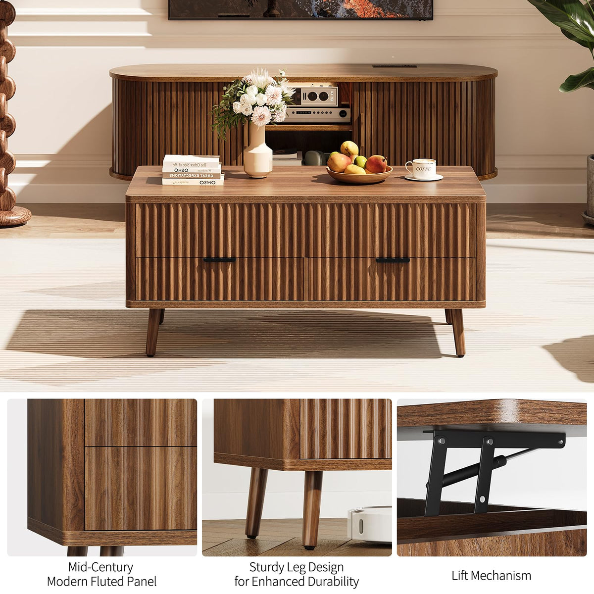 Lift Top Coffee Table with Storage C397662