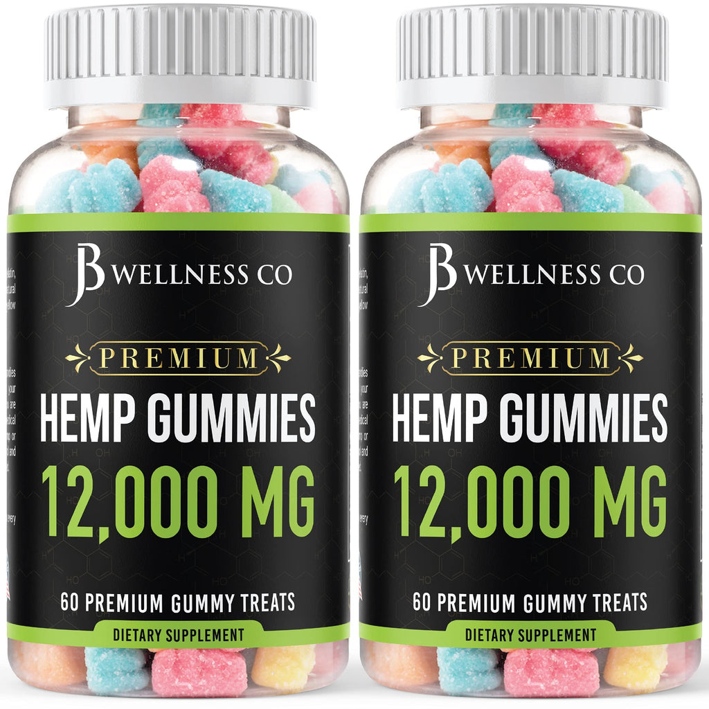 Hemp Gummies 12,000 Vitamins & Omega 3,6,9 120 Count F636581